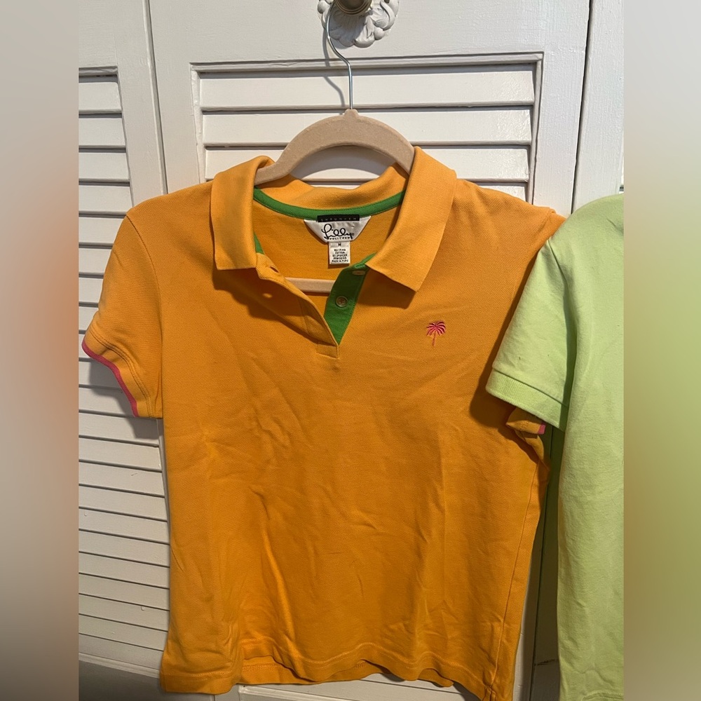 Lilly Pulitzer orange polo
